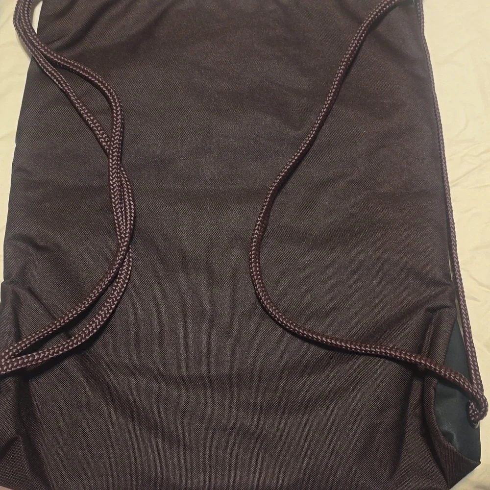 Adidas Black and Brown Drawstring Bag‎